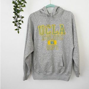 Vintage 80s UCLA Hooded Sweatshirt - LARGE